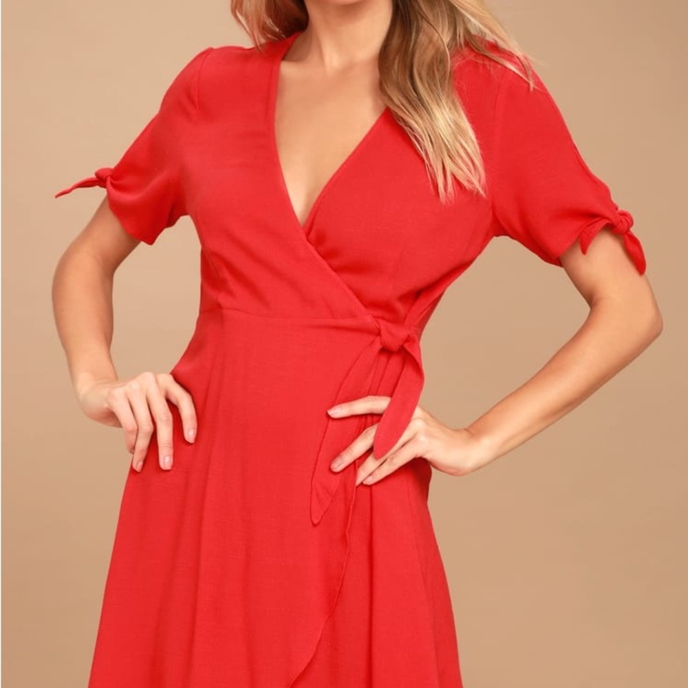 My Philosophy Red Wrap Dress